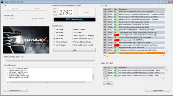 DPF_GEN3_RUNNING ToyoLex 3 software for all Denso Toyota/Lexus Generations is here now!