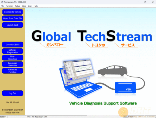 Techstream v18.00.008-1 Techstream V18.00.008 Software for TOYOTA