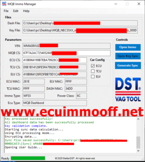 dfsd VAG MQB Immo Manager Tool