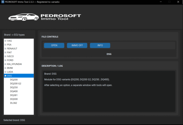 SOFTWARE PEDROSOFT IMMO TOOL V2.3.4